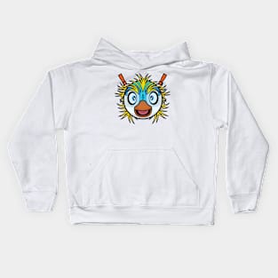 Shocked Super Penguin Kids Hoodie